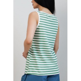 Топ  женский       трикотажный       зеленый