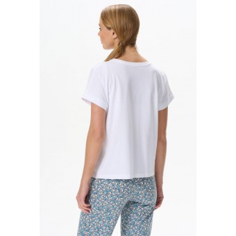 Футболка  женская       Пенье       белая  однотонная