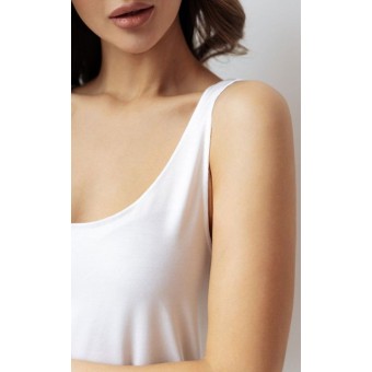 Майка  женская       модал       белая  однотонная