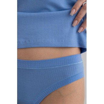 Майка  женская       трикотажная       голубая  однотонная