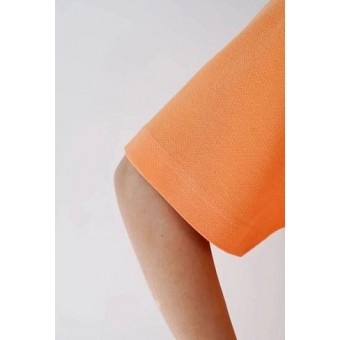 Футболка  женская       трикотажная       оранжевая  Принт Melado