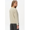 Джемпер женский трикотажный Молочный Полоска