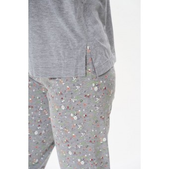 Футболка  женская       трикотажная       серая  Животные