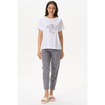 Футболка  женская       Пенье       белая  Принт