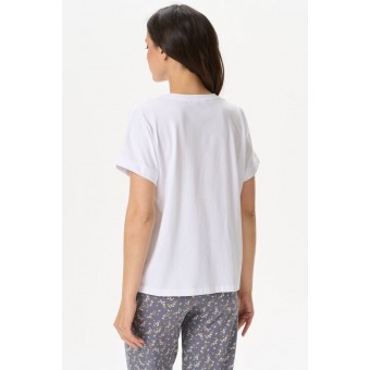 Футболка  женская       Пенье       белая  Принт