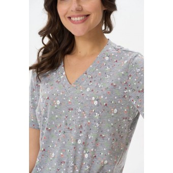 Футболка  женская       трикотажная       серая  Прованс