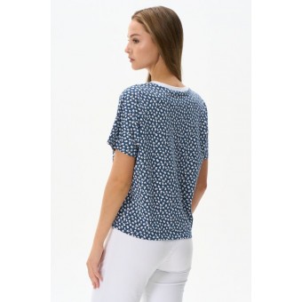 Футболка  женская       трикотажная       синяя  Прованс