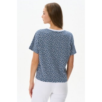 Футболка  женская       трикотажная       синяя  Прованс