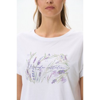 Футболка  женская       Пенье       белая  Принт