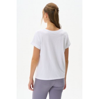 Футболка  женская       Пенье       белая  Принт