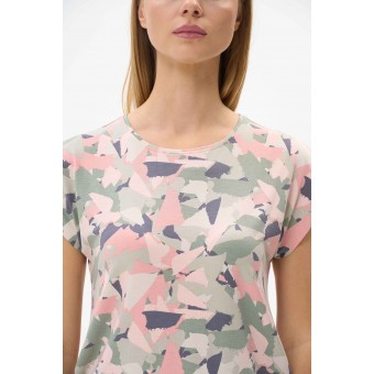 Футболка  женская       из вискозы       разноцветная  Абстракция