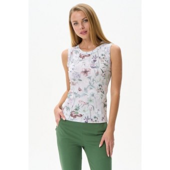 Майка  женская       трикотажная         Цветы   