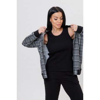 Майка  женская       Лапша       черная  однотонная Kuzina