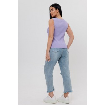 Майка  женская       Лапша       Сиреневый  однотонная Kuzina