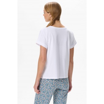 Футболка  женская       Пенье       белая  однотонная