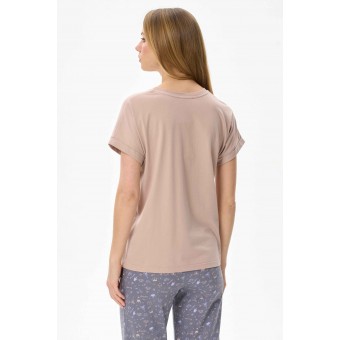 Футболка  женская       Пенье       бежевая  Короны