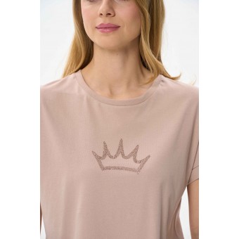 Футболка  женская       Пенье       бежевая  Короны