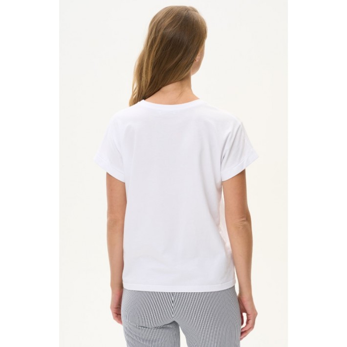 Футболка женская Пенье белая Принт