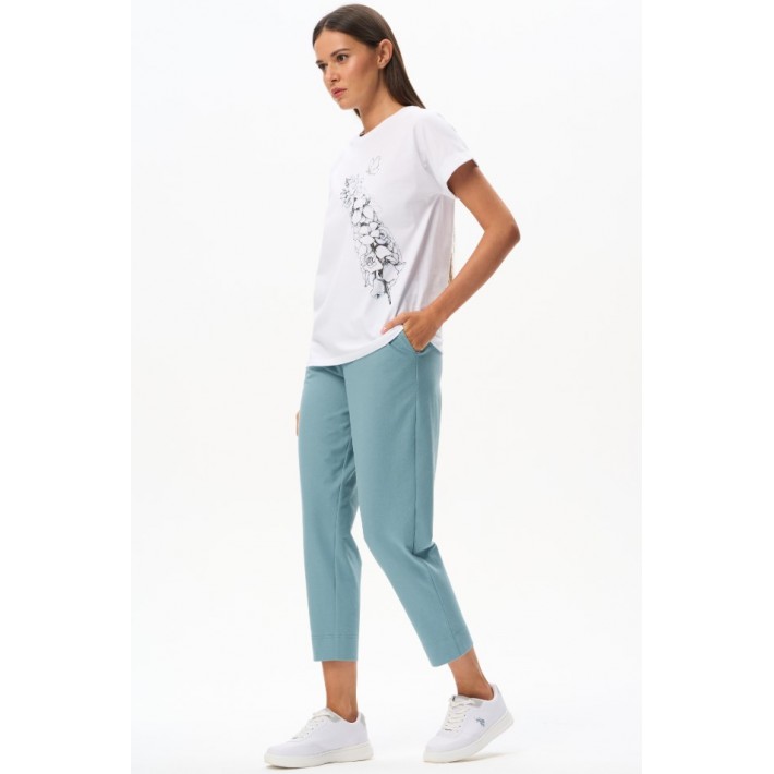 Футболка женская Пенье белая Принт