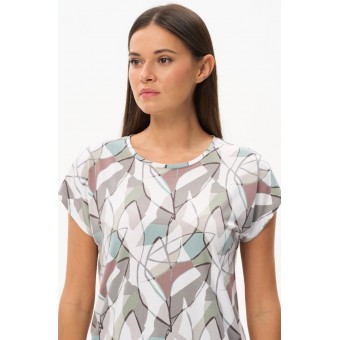 Футболка  женская       трикотажная       разноцветная  Абстракция   