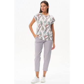 Футболка  женская       трикотажная       разноцветная  Абстракция   