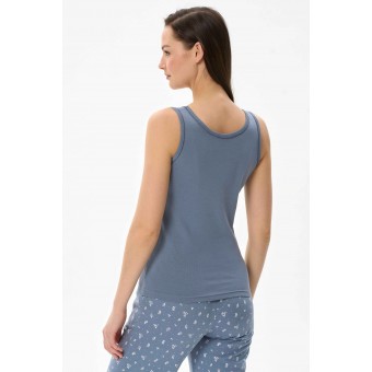 Майка  женская       трикотажная       серая  однотонная