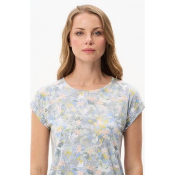 Футболка  женская       трикотажная       разноцветная  Абстракция   