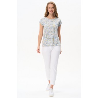 Футболка  женская       трикотажная       разноцветная  Абстракция   