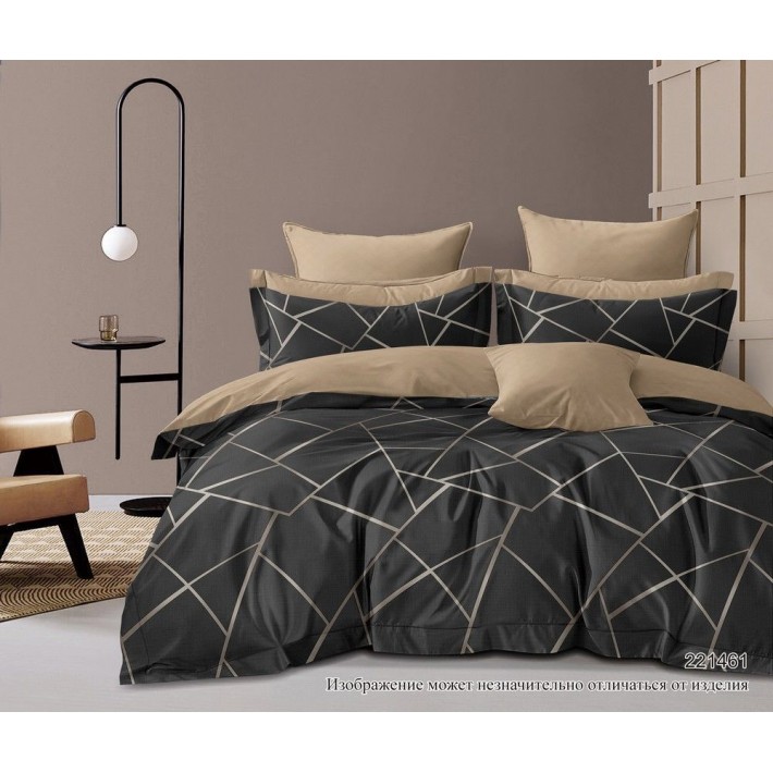 Простыня 180х215 двуспальная из сатина Геометрия Бояртекс