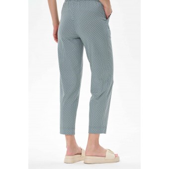 Брюки  женские       трикотажные       зеленые