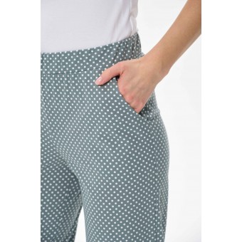 Брюки  женские       трикотажные       зеленые