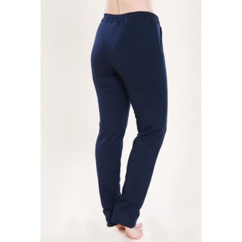 Брюки  женские       из футера       синие