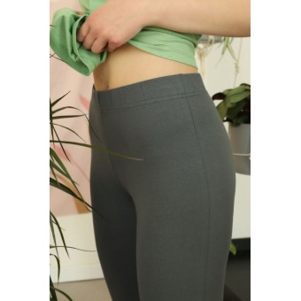 Лосины  женские       трикотажные       серые