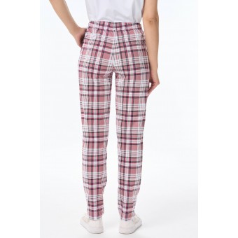 Брюки  женские       трикотажные       розовые