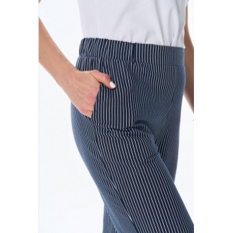 Брюки  женские       трикотажные       синие