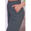 Брюки женские из футера хаки