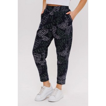 Брюки  женские       из кулирки       черные