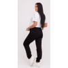 Брюки женские из футера черные