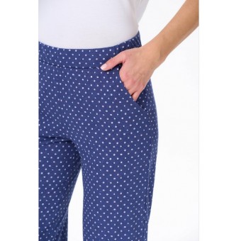 Брюки  женские       из кулирки       синие