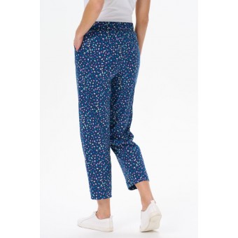 Брюки  женские       из кулирки       синие