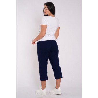 Бриджи  женские       трикотажные       синие     