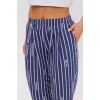 Брюки женские из кулирки синие