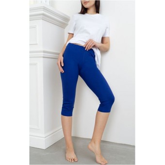 Лосины  женские       трикотажные       синие