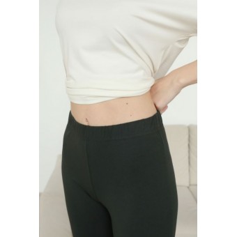 Лосины  женские       трикотажные       зеленые