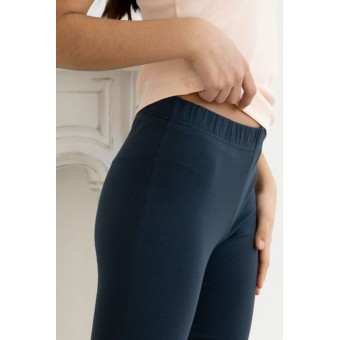 Лосины  женские       трикотажные       синие