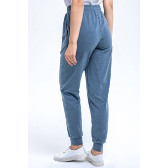 Брюки  женские       трикотажные       голубые