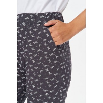 Брюки  женские       трикотажные       серые