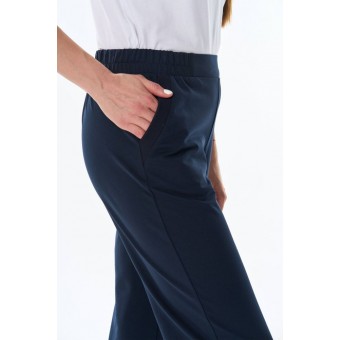 Брюки  женские       из футера       синие