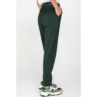 Брюки  женские       из футера       зеленые     