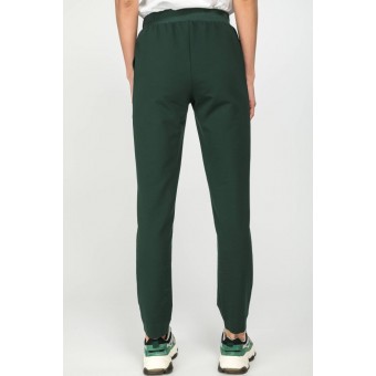 Брюки  женские       из футера       зеленые     